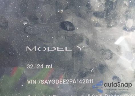 2023 Tesla Model Y Awd/Long Range Dual Motor All-Wheel Drive from USA, damaged, VIN 7SAYGDEE2PA142811
